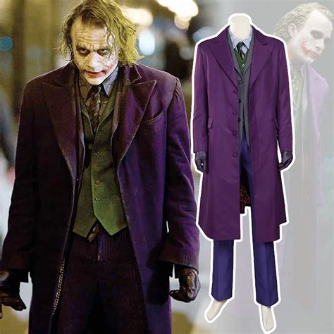 heath ledger purple joker jacket replica|joker heath ledger costume.